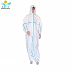 Breathable White Disposable Protective Coverall With Anti Static Feature
