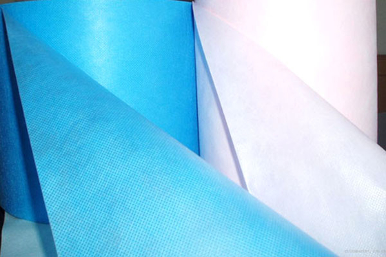 Breathable Eco Friendly Waterproof PP Non Woven Fabric In White Blue Yellow