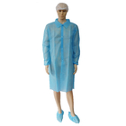 Waterproof Disposable Lab Coat PP Non-Woven Fabric In Blue White