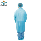 Waterproof Disposable Lab Coat PP Non-Woven Fabric In Blue White