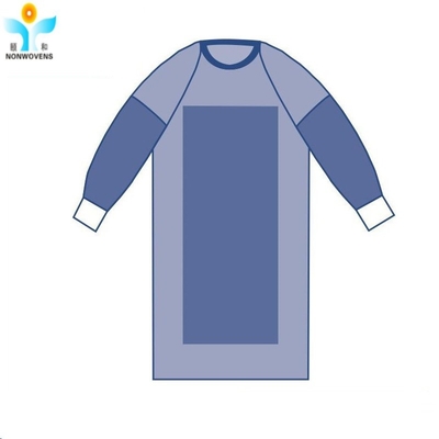 Reinforced Disposable Surgical Gown With Utrosonic Welding For Operating Gown 30-50gsm